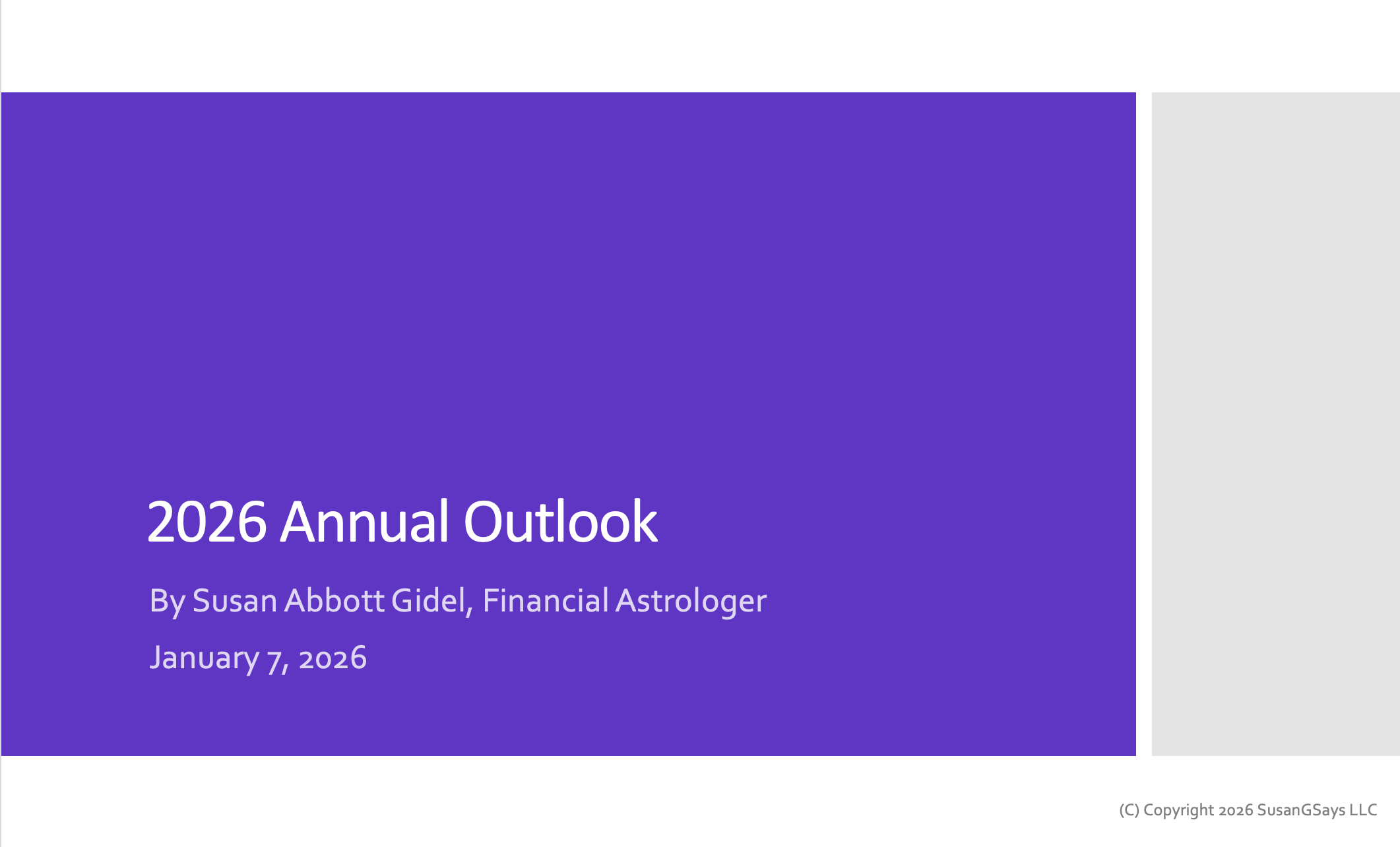 2026 Annual Financial Astrology Outlook